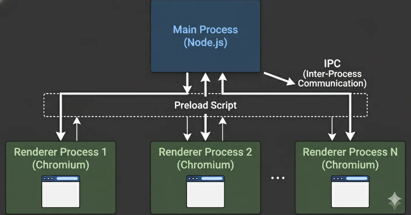 Electron Components Diagram.